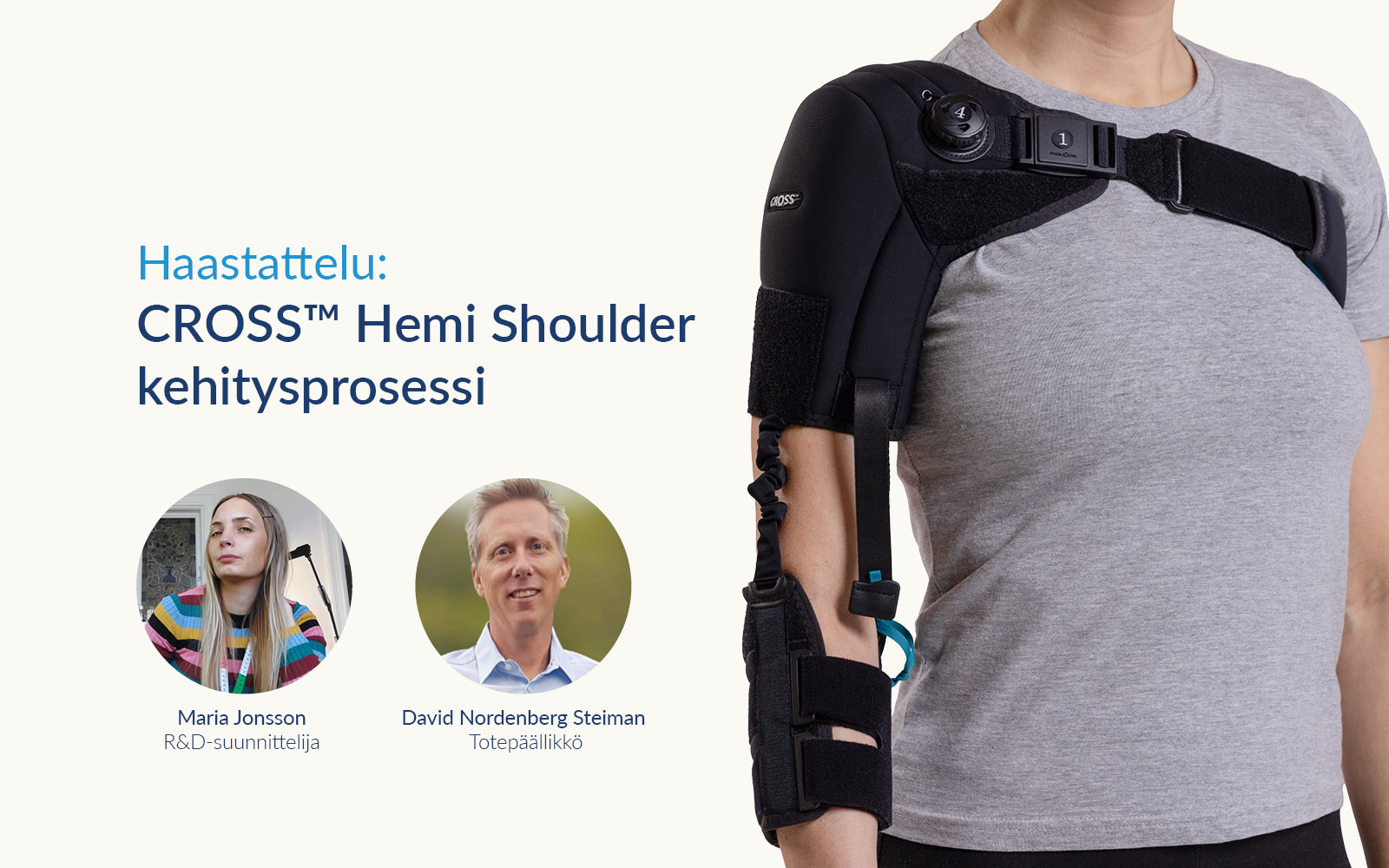 CROSS™ Hemi Shoulder – uusi tekstiilinen olkapäätuki!